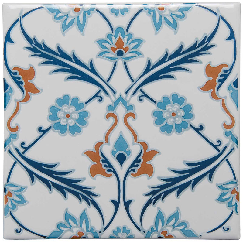 Image of Free Sample - Topkapi Red On Helmingham-sample-sample-Tile.co.uk