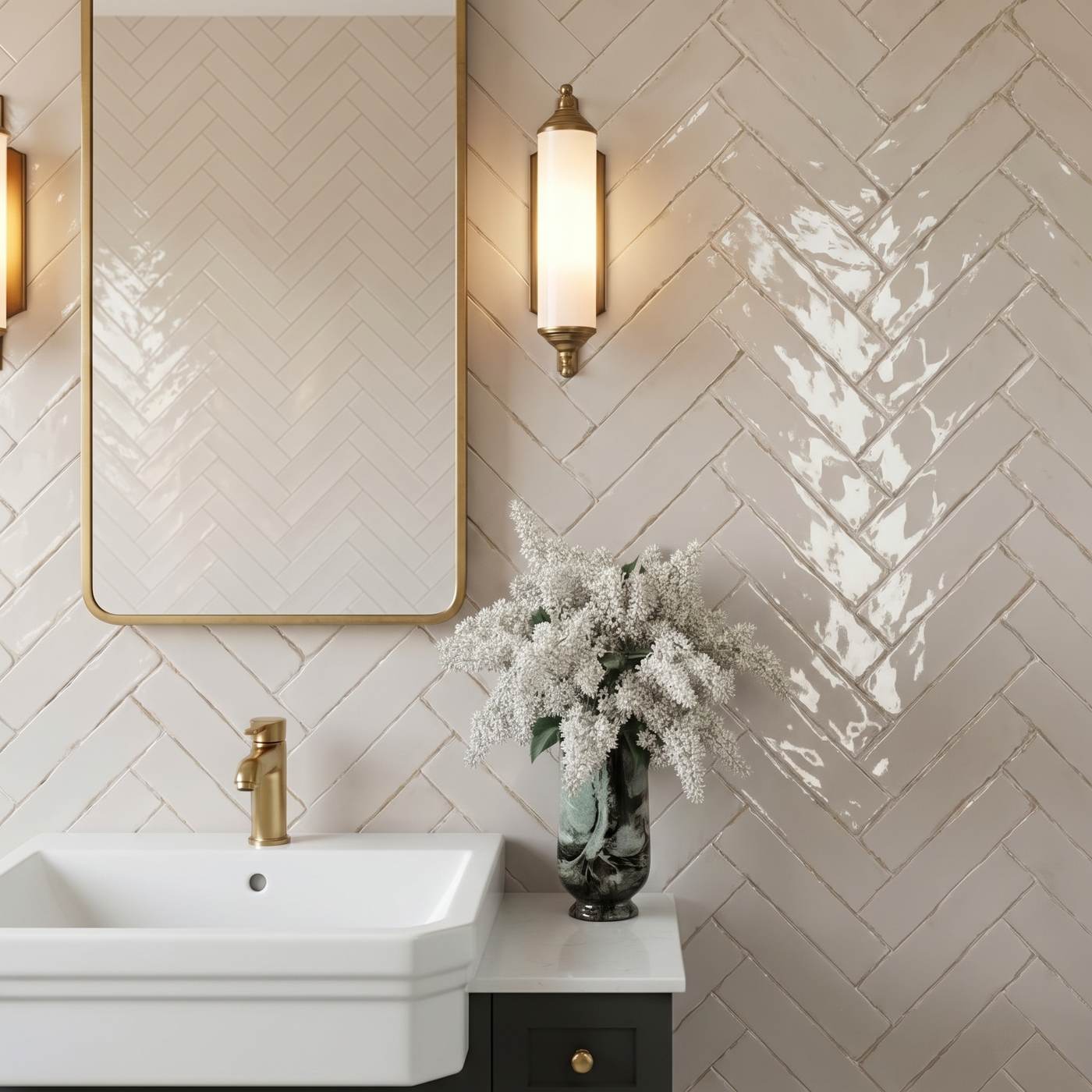 Image of Agadir Niebla White Gloss wall tile 7x28cm-Ceramic tile-Dune Ceramica-Tile.co.uk