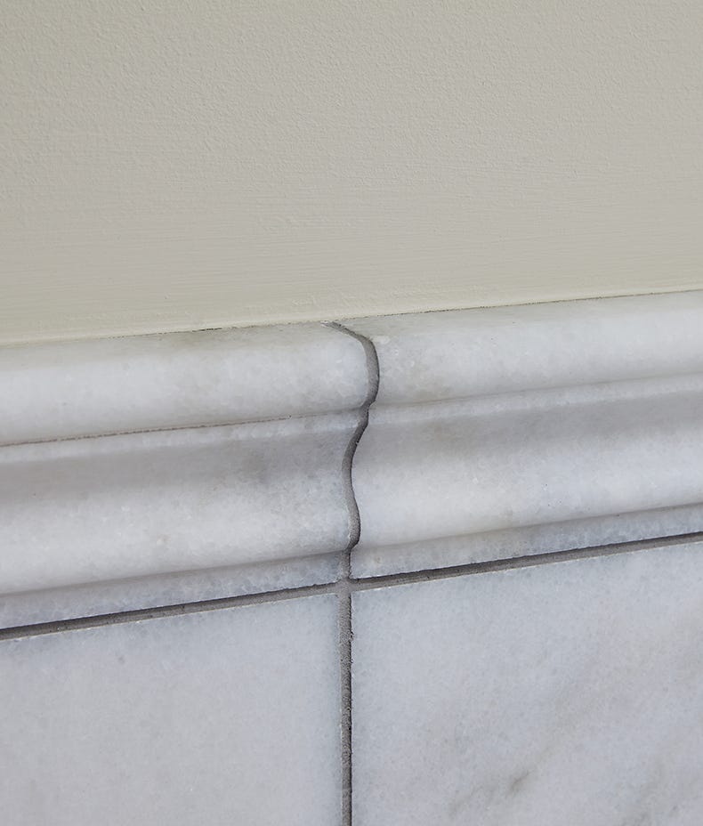 Image of Long Island Marble Honed Dado 5 x 30.5 x 2.6cm-Ca Pietra-Tile.co.uk