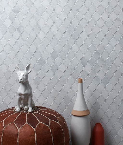 Long Island Marble Honed Tear Drop 30.6 x 31.9cm-Marble-Ca Pietra-Tile.co.uk