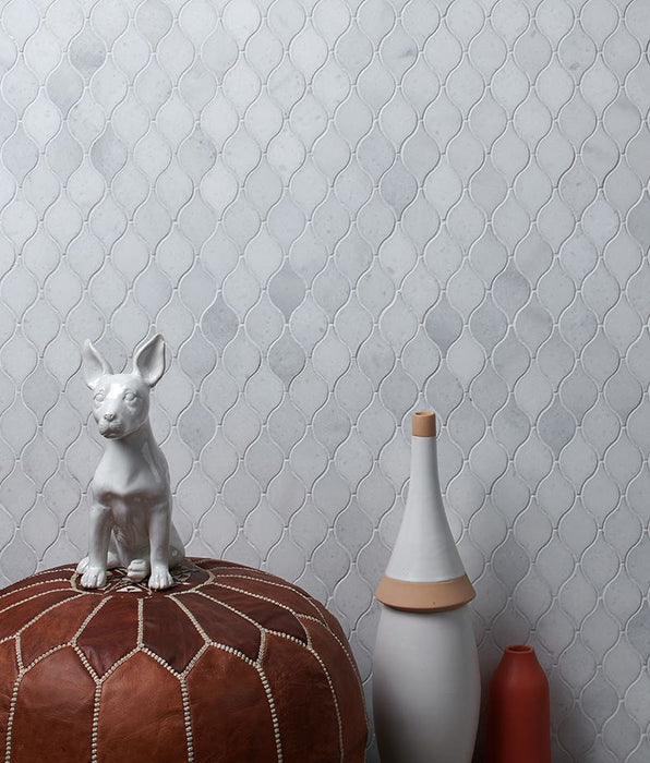 Long Island Marble Honed Tear Drop 30.6 x 31.9cm-Marble-Ca Pietra-Tile.co.uk