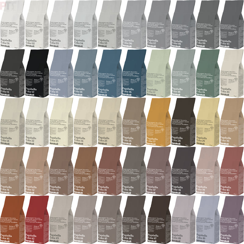Image of Kerakoll Fugabella 3kg Color Resin-Cement High Flexibility Rapid Wall & Floor tile Grout-Grout-Kerakoll-tile.co.uk