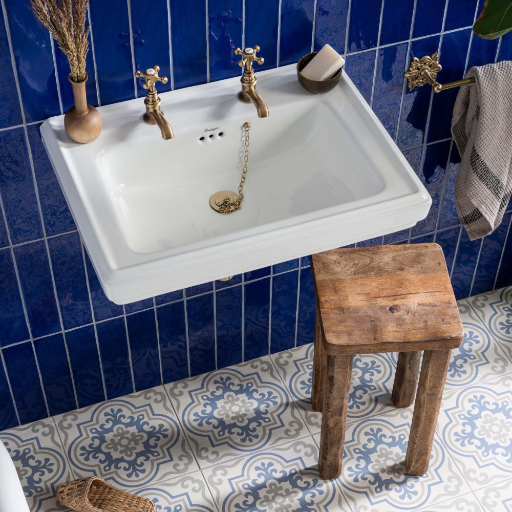 Image of Vogue Light Blue/Stone On Chalk 29.8x29.8cm-Porcelain tile-Original Style-Tile.co.uk