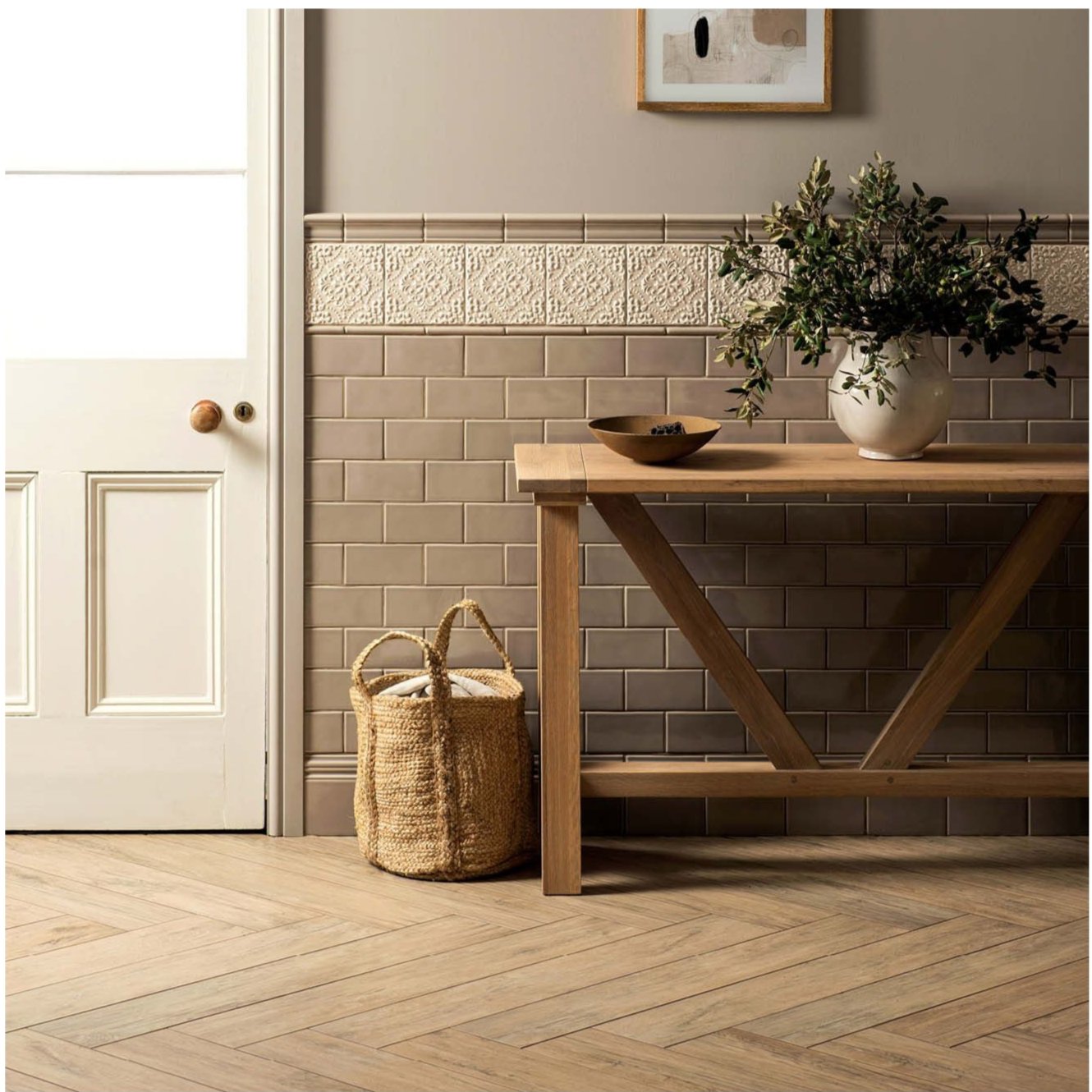 Image of Hadleigh Highgrove Wall Tile 15x15cm-Ceramic wall tile-Original Style-Tile.co.uk