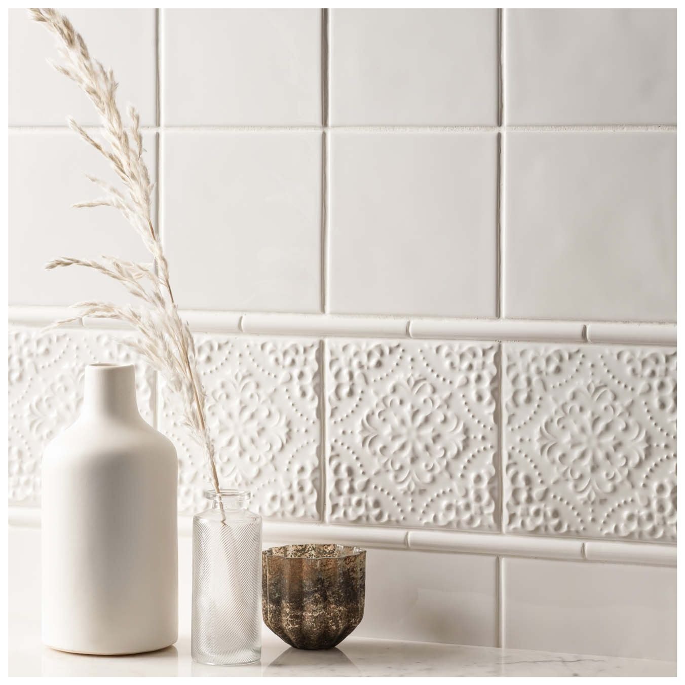 Image of Helmingham Highgrove Wall Tile 15x15cm-Ceramic wall tile-Original Style-Tile.co.uk