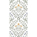 Floral and leaf pattern on a white background