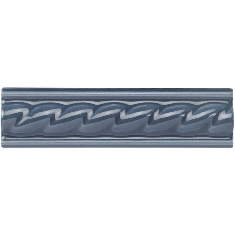Image of Ascot Blue Rope Dado 15.2x4cm-Ceramic Tiles-Original Style-Tile.co.uk
