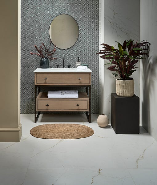 Image of Athens Amazon Marble Mosaic - 29.2 x 30.2 x 1.0cm-Ca Pietra-Tile.co.uk