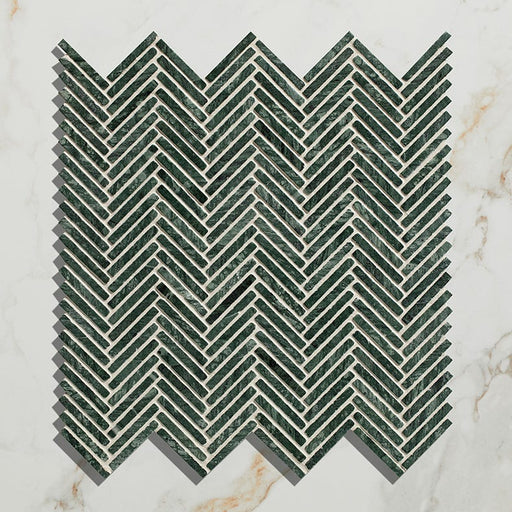 Athens Amazon Marble Mosaic - 29.2 x 30.2 x 1.0cm-Ca Pietra-Tile.co.uk