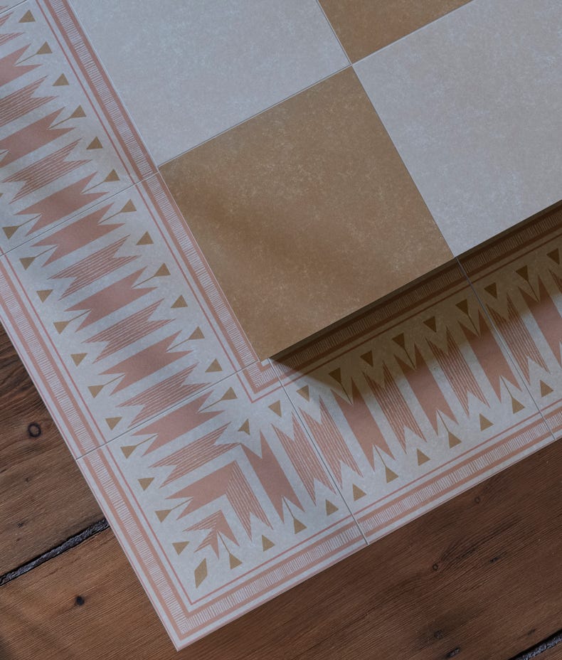 Image of Aventuras Ochre Field Porcelain - 15 x 15cm-Ca Pietra-Tile.co.uk