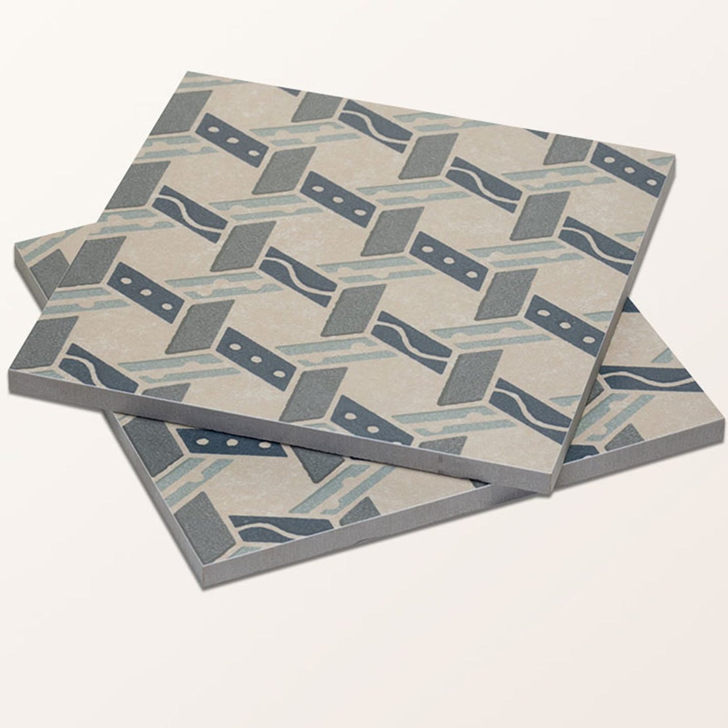 Image of Aventuras Malla Blue Porcelain - 15 x 15cm-Ca Pietra-Tile.co.uk