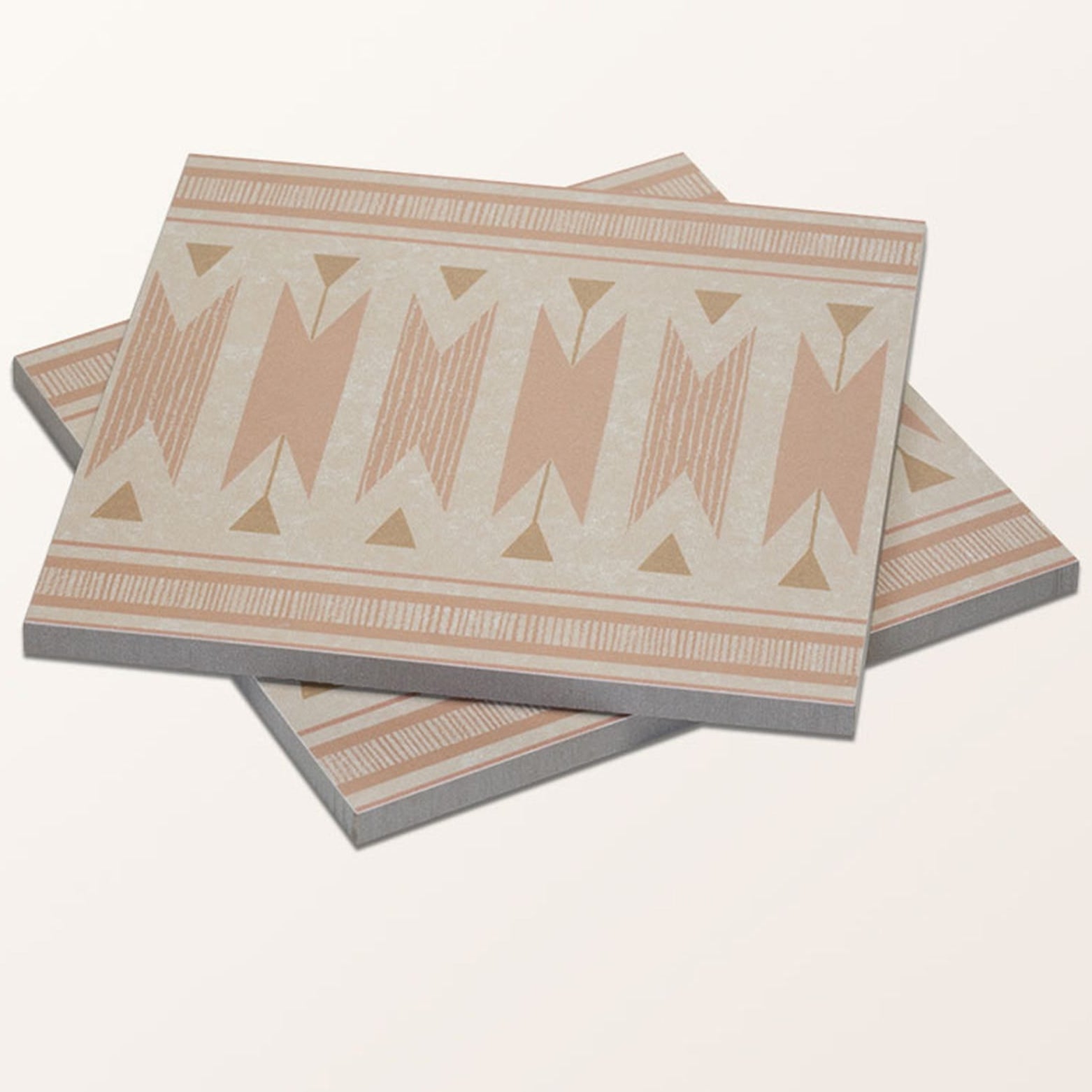 Image of Aventuras Ziggy Border Terracotta Porcelain - 15 x 15cm-Ca Pietra-Tile.co.uk