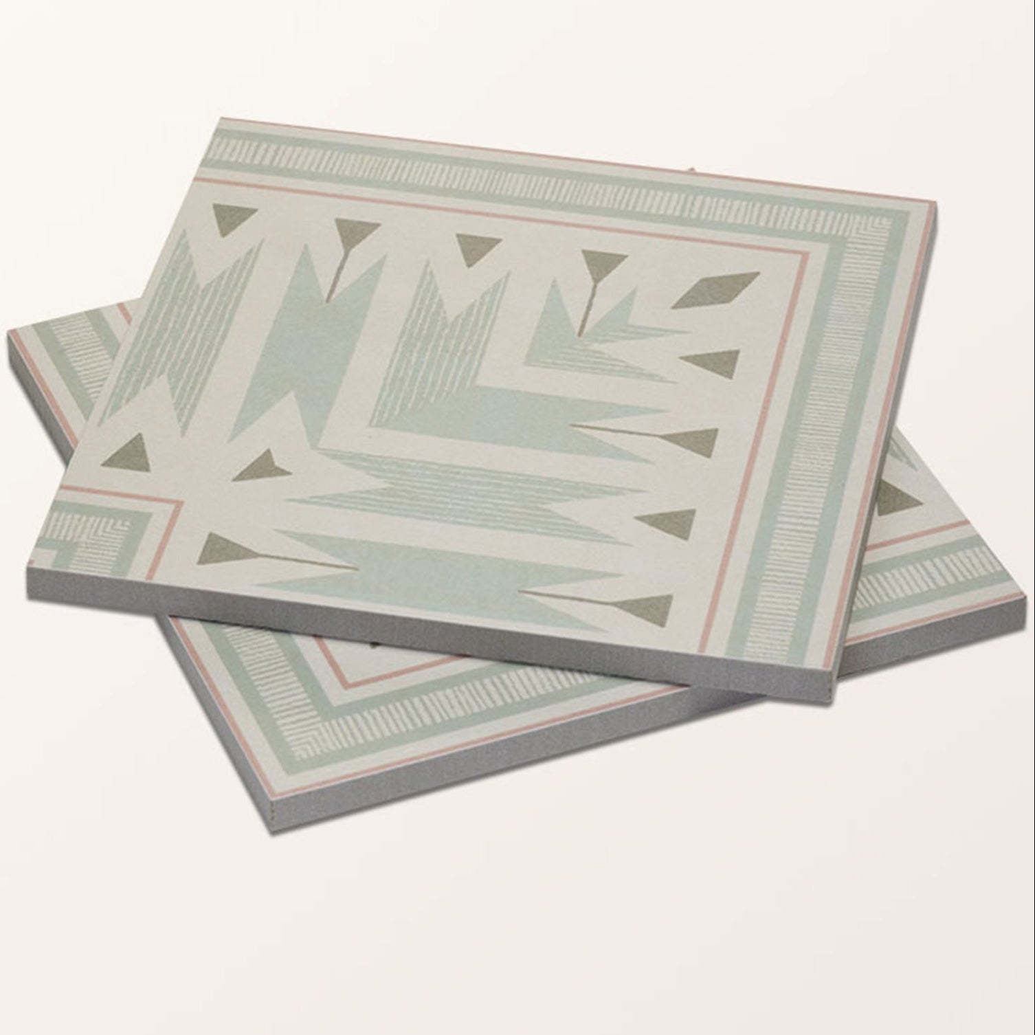 Image of Aventuras Ziggy Corner Olive Porcelain - 15 x 15cm-Ca Pietra-Tile.co.uk