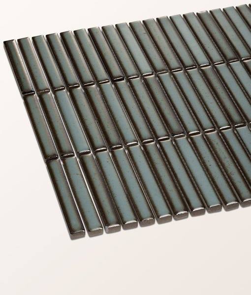 Image of Bamboo Lustre Teal Satin Mosaic 28.2x29.4cm-mosaic tile-Ca Pietra-Tile.co.uk