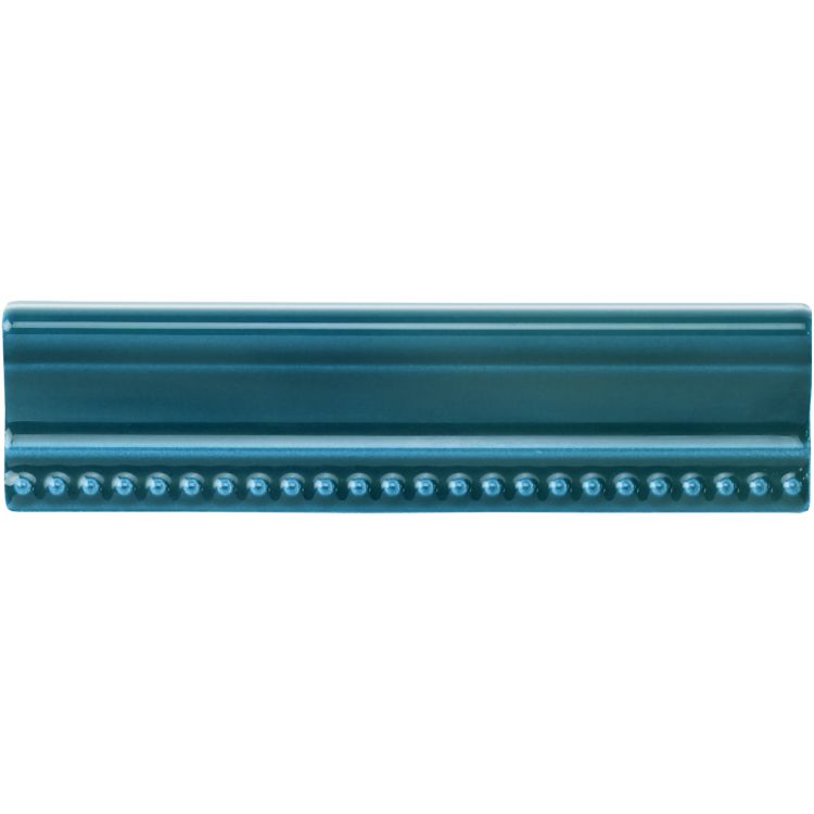 Image of Free Sample - Baroque Blue Hogarth Dado 10x10cm - Delivered separately by Original Style-sample-sample-Tile.co.uk