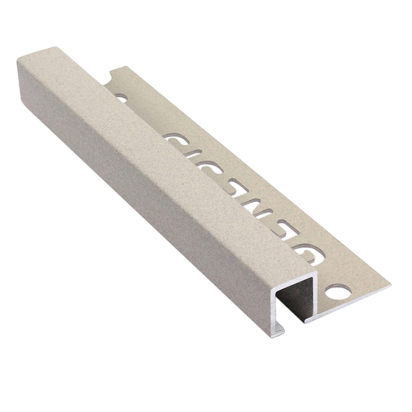 Image of Genesis Bath Stone Square Edge Aluminium Tile Trim-Trim-Genesis-Tile.co.uk