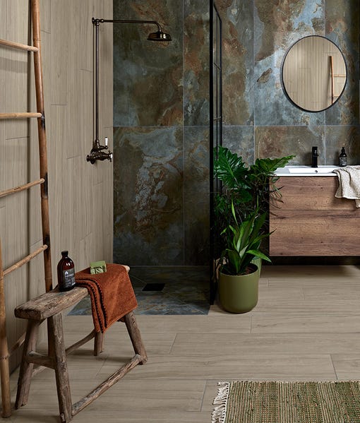 Image of Beach Hut Fluted tile 23x120cm-Wood effect tile-Ca Pietra-Tile.co.uk