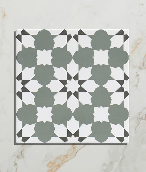 Sample Swatch Belleville Vendome Green Tile - Delivered separately by Ca Pietra-sample-sample-Tile.co.uk