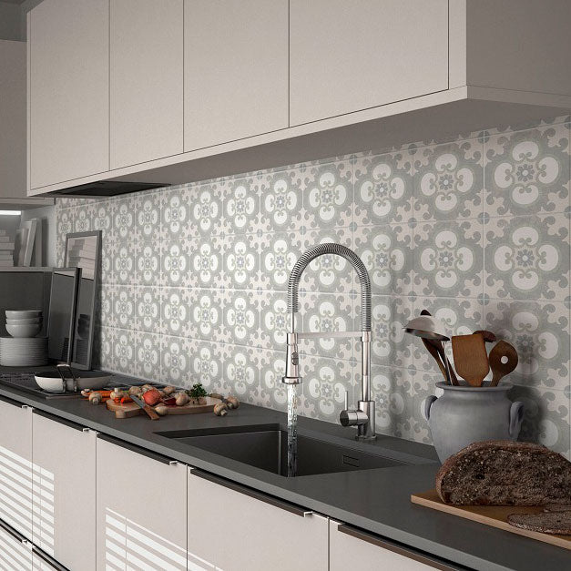Image of Bloom Noyack patterned tile set 15x15cm-Pattern tile-Estudio Ceramico-tile.co.uk