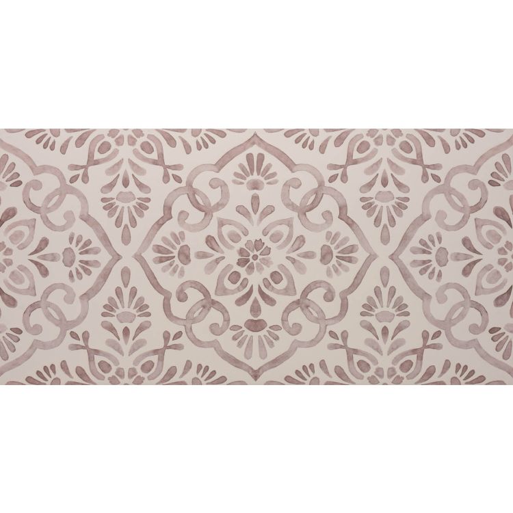 Image of Decorative patterned tile with intricate design on a white background