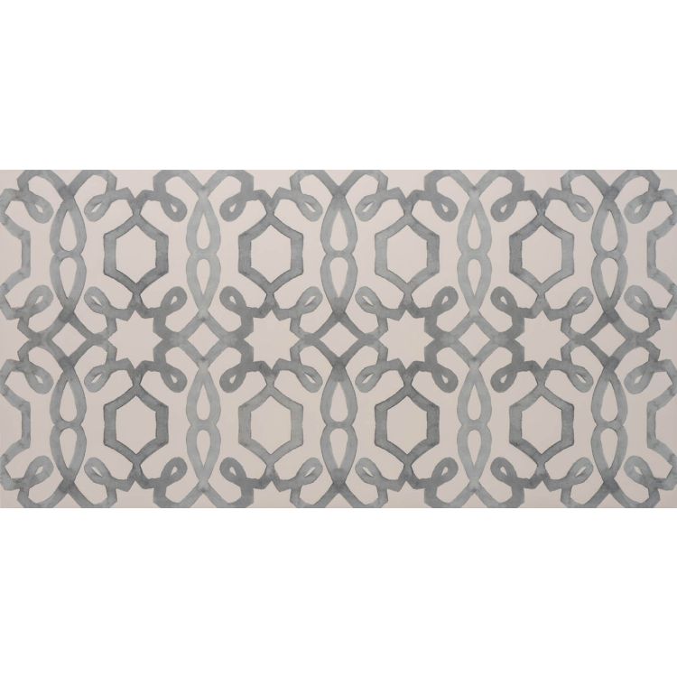 Image of Patterned wallpaper with geometric design on a white background