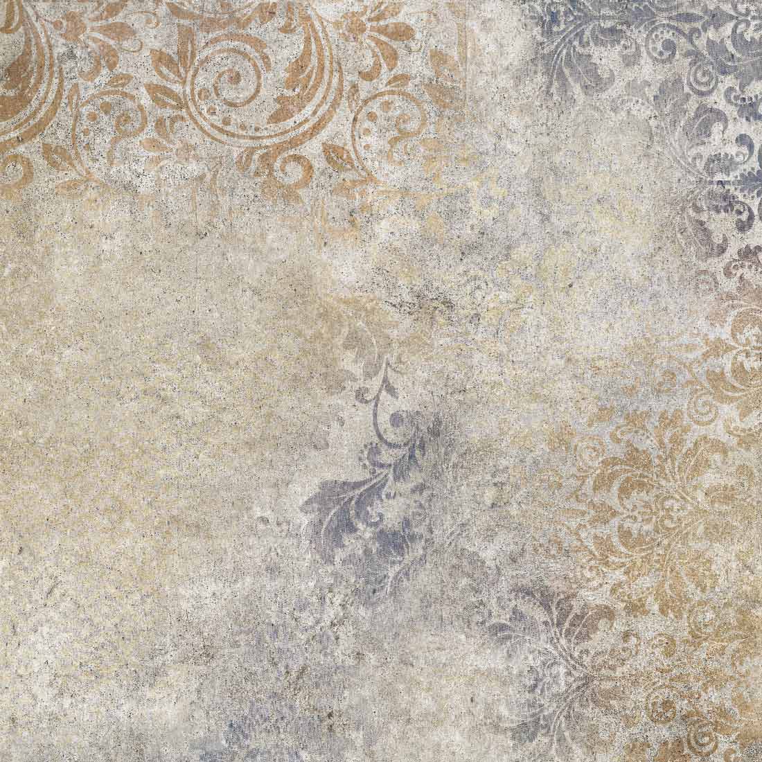 Image of Aged Blue pattern tile 60x60cm-Porcelain tile-Stargres-tile.co.uk