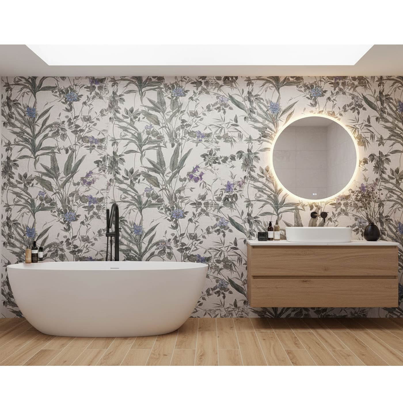 Image of Piazza Peek White Decor tile 60x120cm-Ceramic Wall tile-Cifre-Tile.co.uk