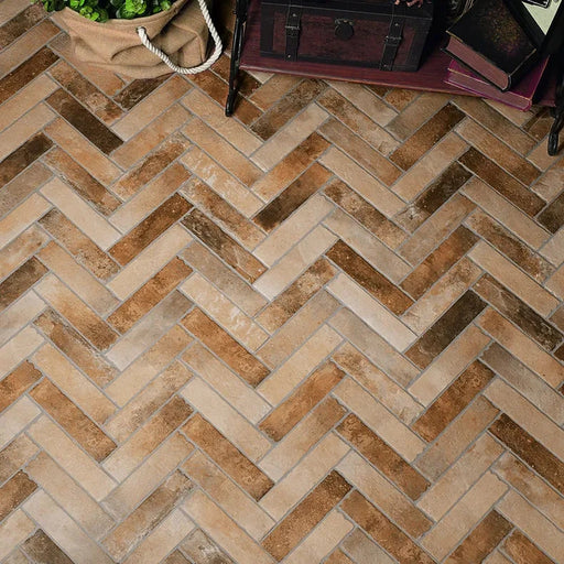 Brewhouse Parquet tile 6.2x25cm-Porcelain tile-Ca Pietra-Tile.co.uk