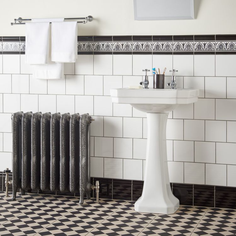 Image of Jet Black Skirting Tile 15.2x15.2cm-Ceramic Tiles-Original Style-Tile.co.uk