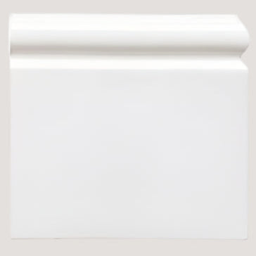 Image of Brilliant White Skirting Right Hand Corner Tile 16.7x15.2cm-Ceramic Tiles-Original Style-Tile.co.uk