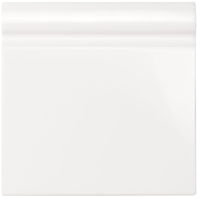 Image of Paid Sample - Brilliant White Skirting Tile - Delivered separately by Original Style-sample-sample-Tile.co.uk