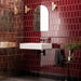 Burgundy Half Tile 15.2x7.5cm-Ceramic wall tile-Original Style-Tile.co.uk