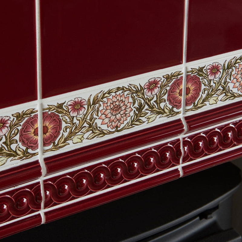 Image of Burgundy Field Tile 15.2x15.2cm-Ceramic wall tile-Original Style-Tile.co.uk