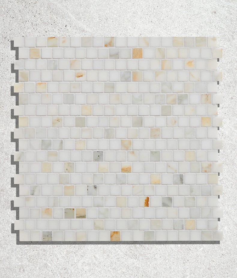 Image of Palazzo Oro Honed Brick Bond Square 30 x 30 x 1.0cm-Ca Pietra-Tile.co.uk