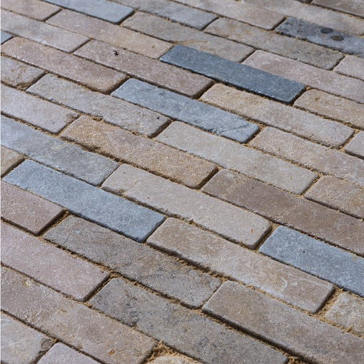 Image of Castilan Limestone Tumbled Klinkers - 5 x 20 x 4.0cm-Ca Pietra-Tile.co.uk