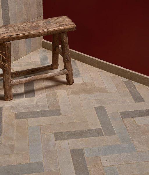 Castilan Limestone Parquet Tumbled - Swatch Sample - Delivered separately by Ca Pietra-sample-sample-Tile.co.uk
