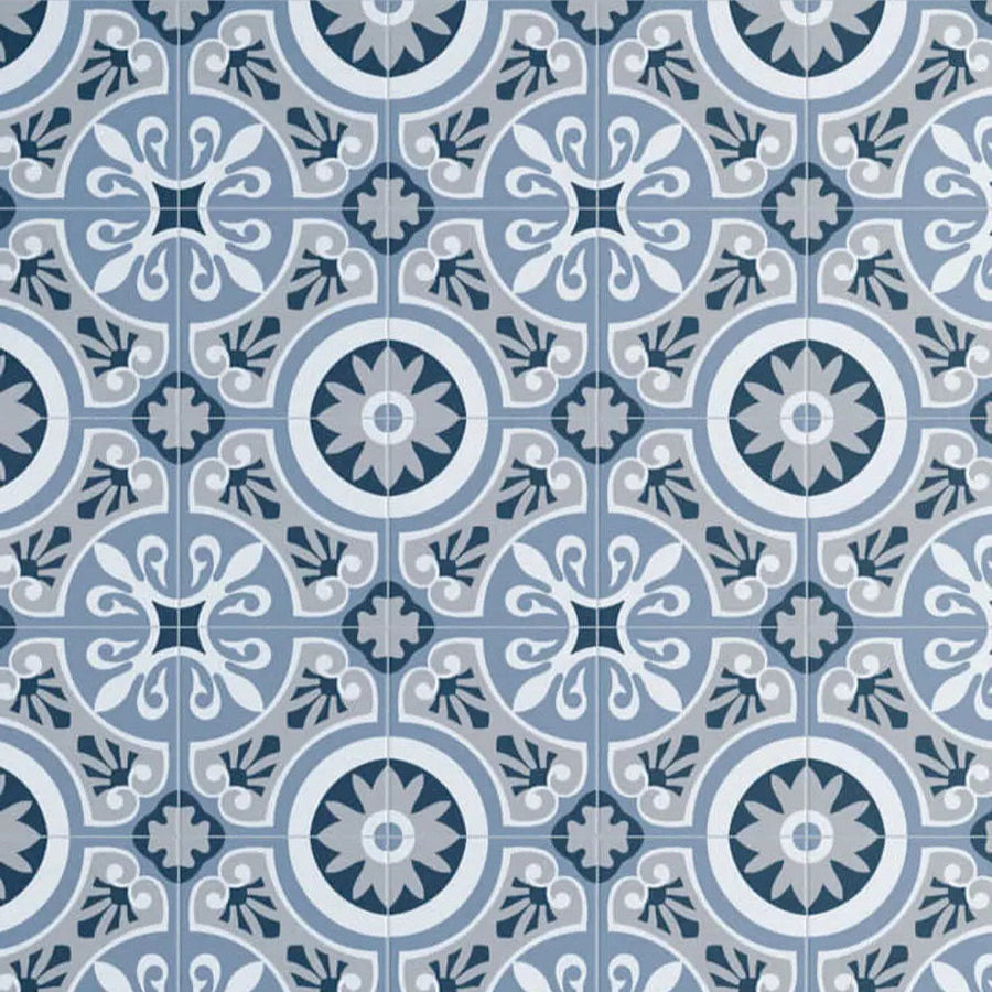 Image of Heritage Azul Pattern tile 22.5x22.5cm-Pattern tile-Cerlat-Tile.co.uk