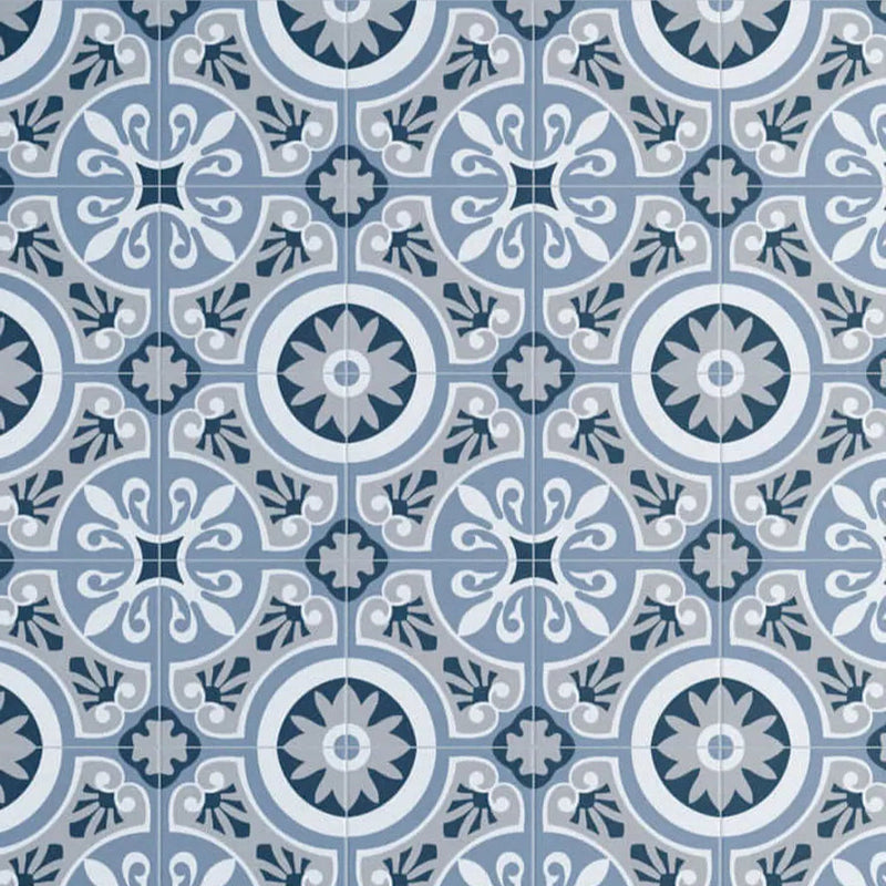 Image of Heritage Azul Pattern tile 22.5x22.5cm-Pattern tile-Cerlat-Tile.co.uk