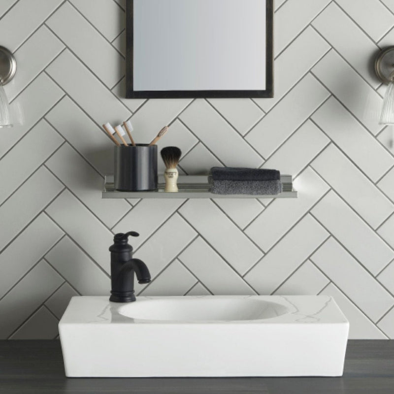 Image of Chancel Grey Large Brick Field Tile 22.8x7.5cm-Ceramic wall tile-Original Style-Tile.co.uk