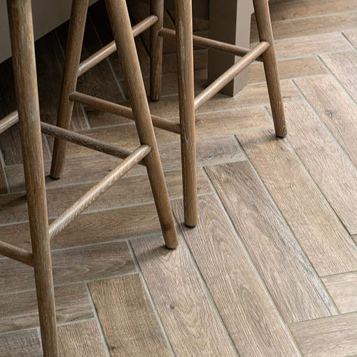 Image of Chatham Oak tile 9.8x50cm-Wood effect tile-Ca Pietra-Tile.co.uk