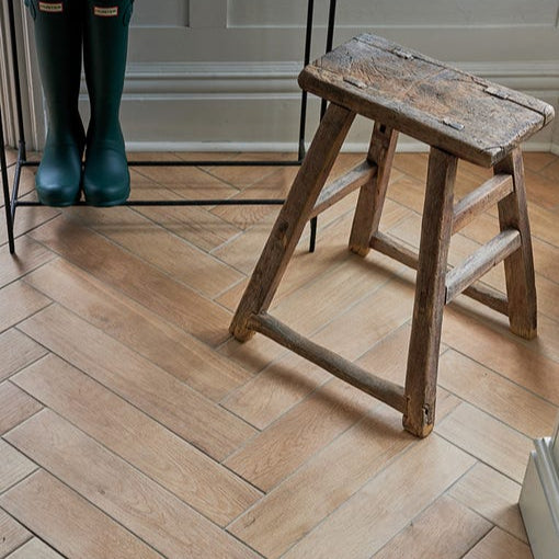 Image of Chatham Oak tile 9.8x50cm-Wood effect tile-Ca Pietra-Tile.co.uk