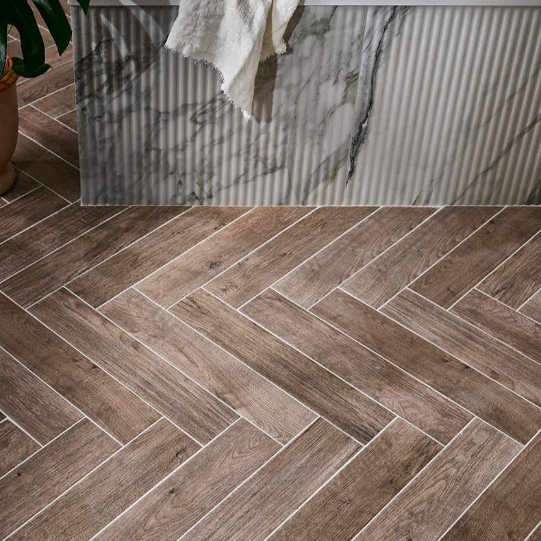 Image of Chatham Walnut tile 9.8x50cm-Wood effect tile-Ca Pietra-Tile.co.uk
