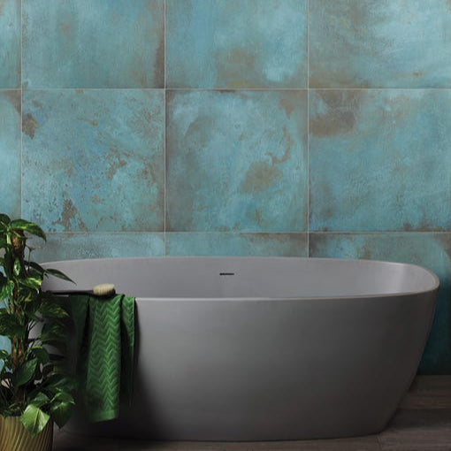 Image of Chemistry Verdigris tile 60x60cm-Porcelain tile-Ca Pietra-Tile.co.uk