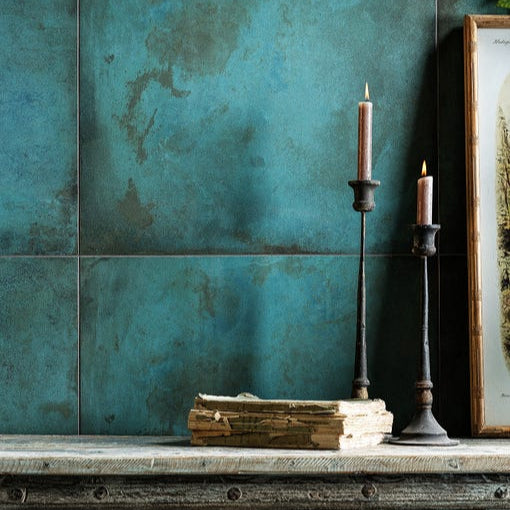 Image of Chemistry Verdigris tile 60x60cm-Porcelain tile-Ca Pietra-Tile.co.uk