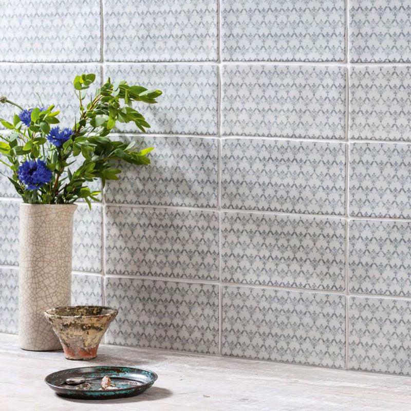 Image of Fabrique Clara Dove Grey Brick wall tile 10x20cm-Ceramic wall tile-Original Style-Tile.co.uk
