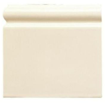 County White Skirting Left Hand Corner Tile 16.7x15.2cm-Ceramic Tiles-Original Style-Tile.co.uk