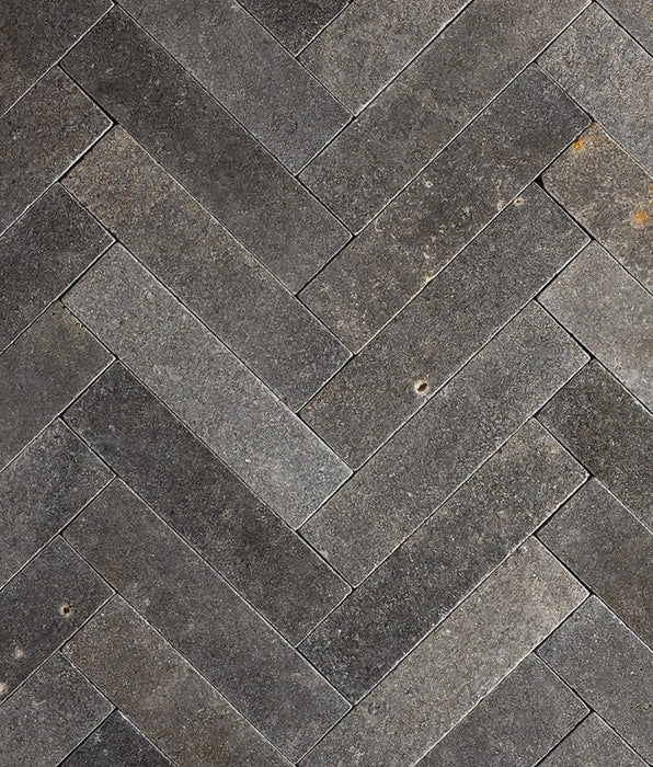 Free Sample - Corfe Limestone Tumbled & Etched Parquet - Delivered separately by Ca Pietra-sample-sample-tile.co.uk