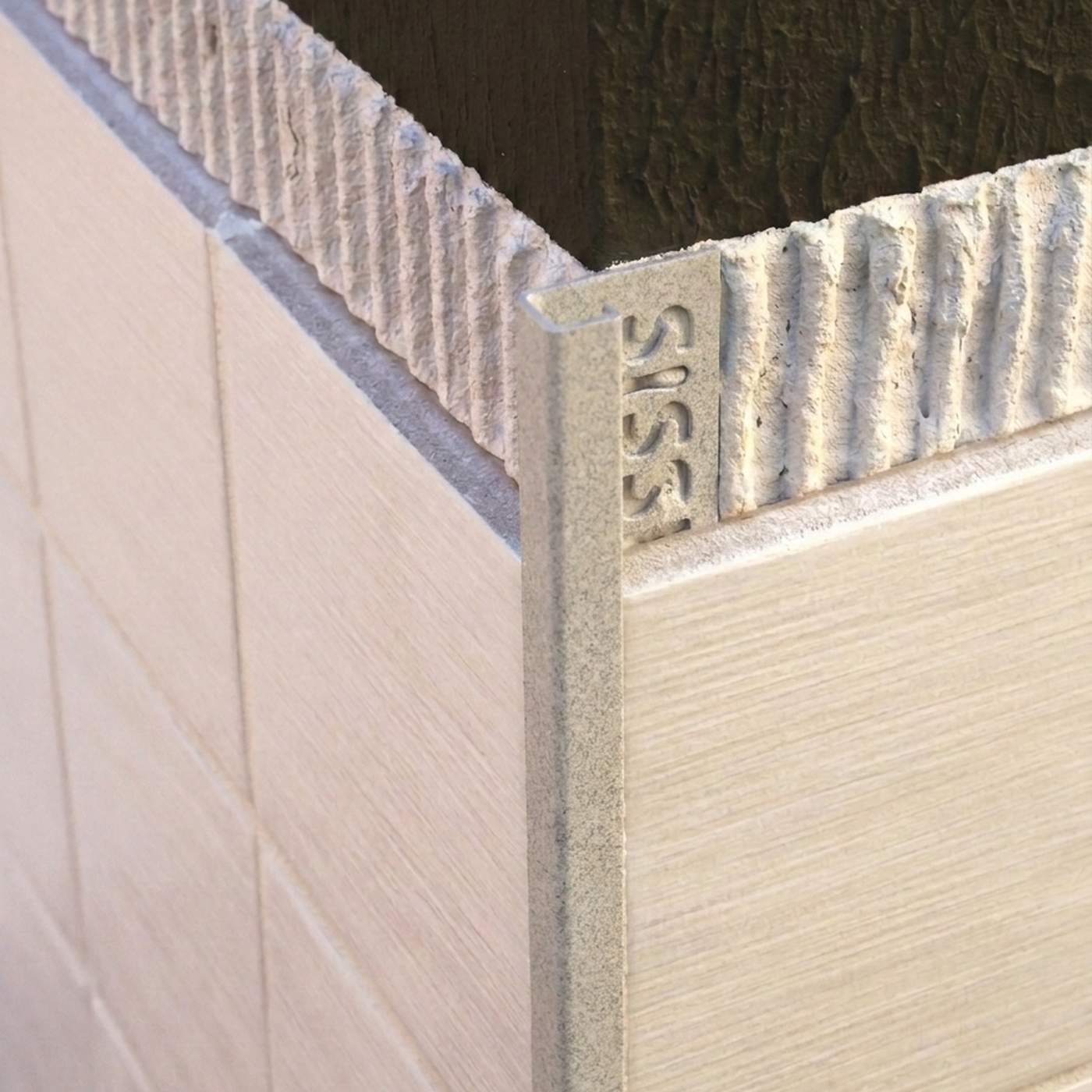 Image of Genesis Granite Square Edge Aluminium Tile Trim-Trim-Genesis-Tile.co.uk