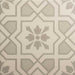Decorative tile with geometric pattern on a beige background