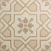 Decorative tile with geometric pattern on a beige background